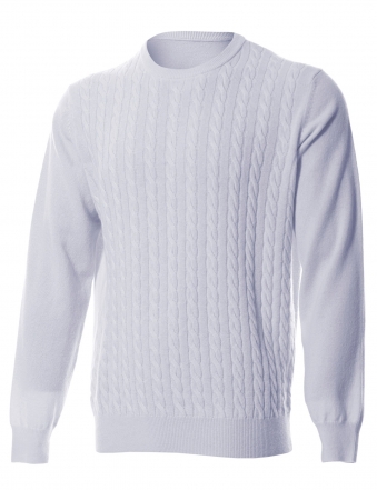 MAN CABLE CREWNECK SWEATER