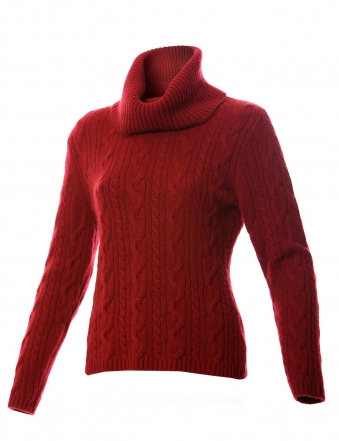 WOMAN PULLOVER HIGH COLLAR 